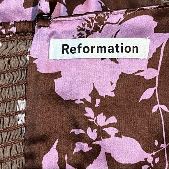 Reformation Oaklie silk dress. - Picture 8 of 14